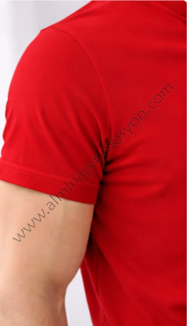 Kırmızı Polo Yaka Tişört (Baskısız)