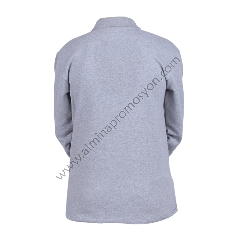 Polo%20Yaka%20Sweatshirt%20Gri