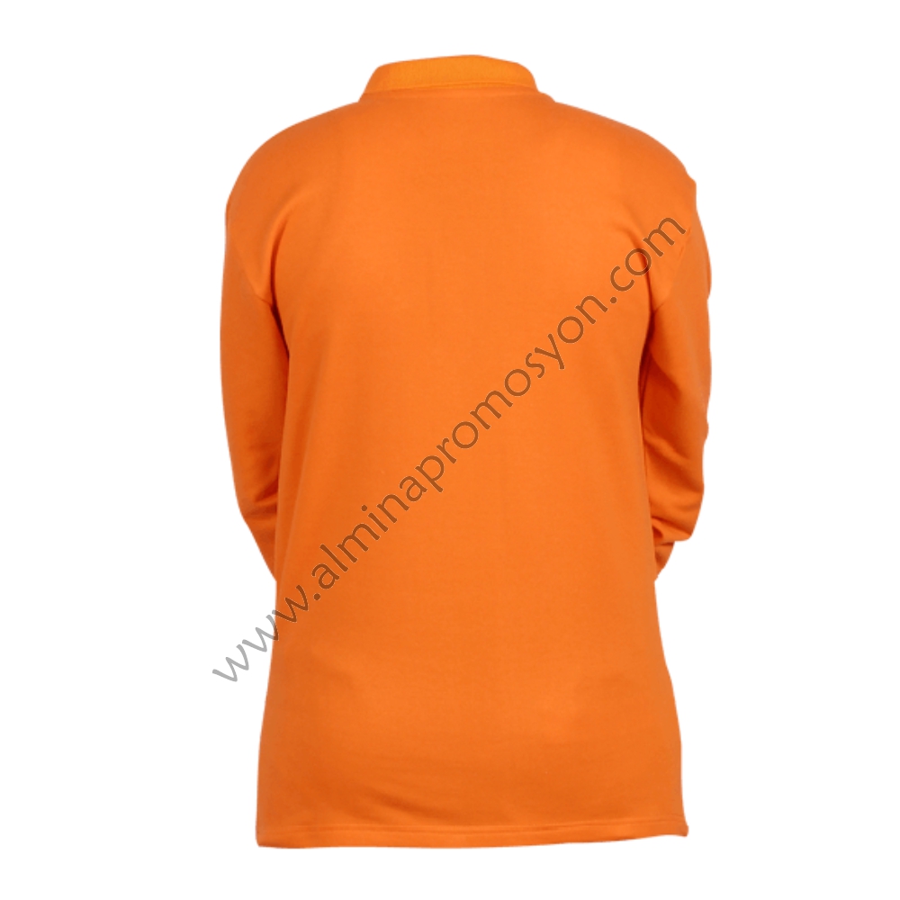 Polo%20Yaka%20Sweatshirt%20Turuncu