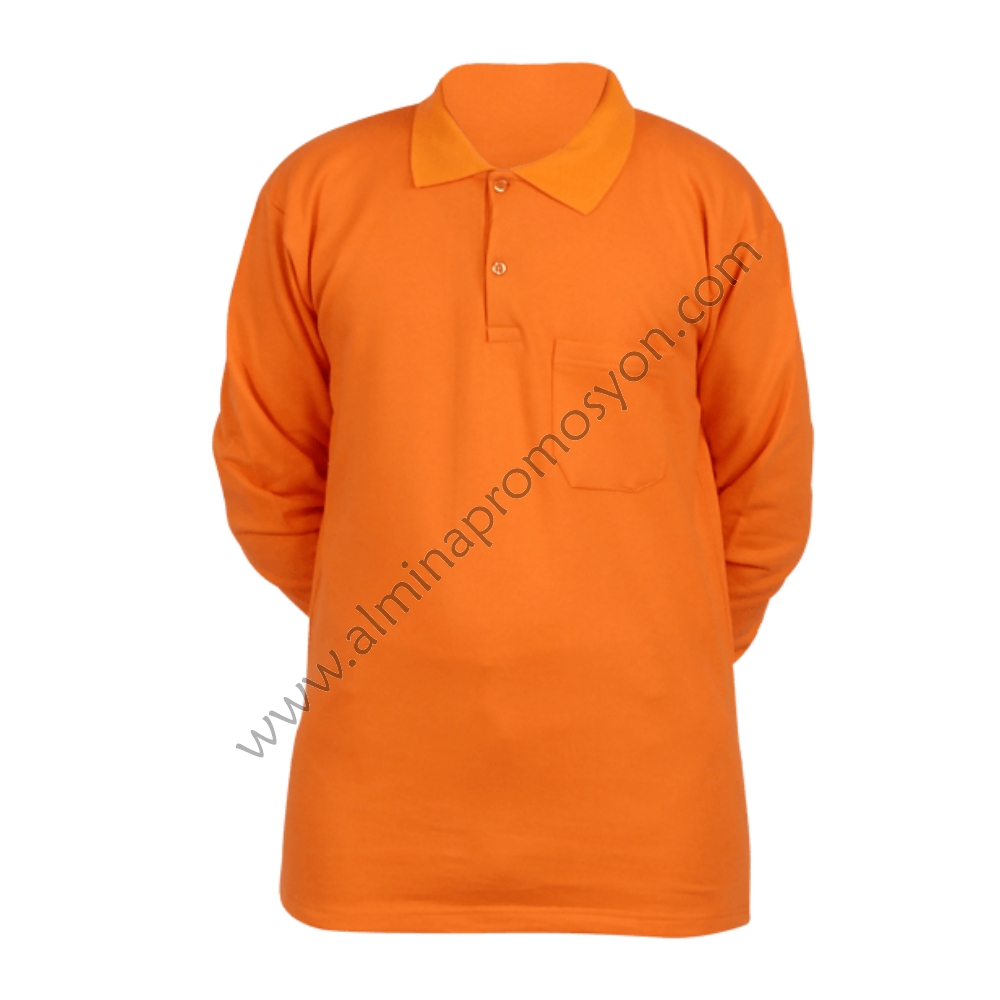 Polo%20Yaka%20Sweatshirt%20Turuncu