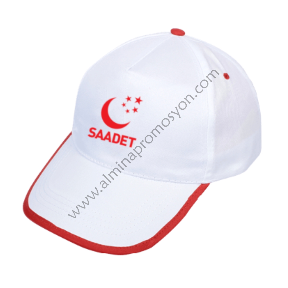 Saadet%20Partisi%20Baskılı%20Biyeli%20Şapka