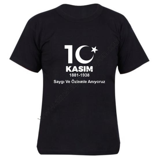 10 Kasım Baskılı Tişört