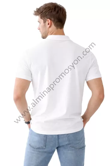Promosyon Beyaz Polo Yaka Tişört