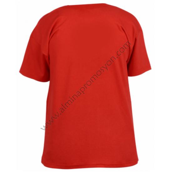Promosyon Toptan Tişört Çocuk Kırmızı