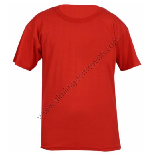 Promosyon Toptan Tişört Çocuk Kırmızı