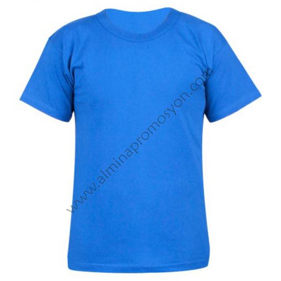 Promosyon Toptan Tişört Çocuk Mavi