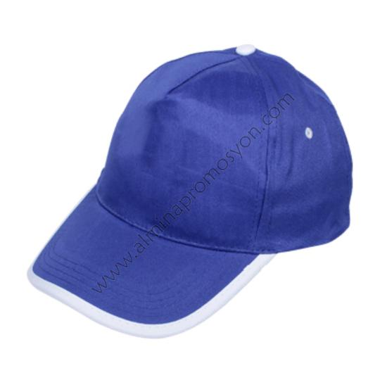 Toptan Promosyon Mavi  Biyeli Şapka