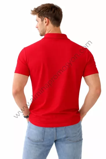 Promosyon Kırmızı Polo Yaka Tişört