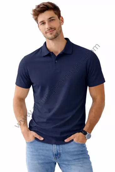 Promosyon Lacivert Polo Yaka Tişört