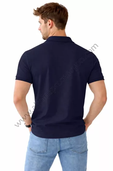 Promosyon Lacivert Polo Yaka Tişört