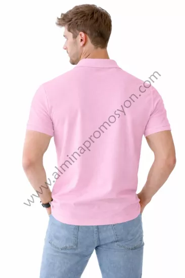 Promosyon Pembe Polo Yaka Tişört