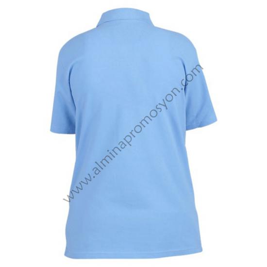 Toptan Polo Yaka Açık Mavi Tişört