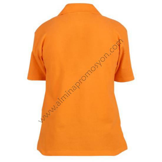 Toptan Polo Yaka Turuncu Tişört