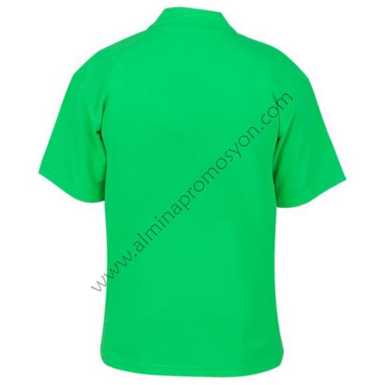 Toptan Polo Yaka Yeşil Tişört