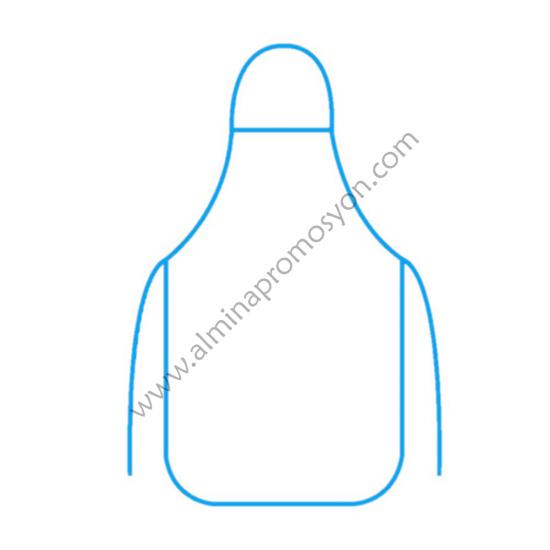 Toptan Baskılı Mutfak Önlüğü Turkuaz