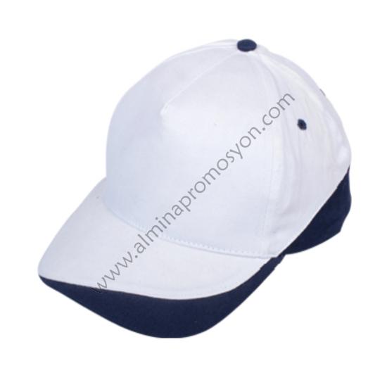 Toptan Promosyon Beyaz Parçalı Şapka