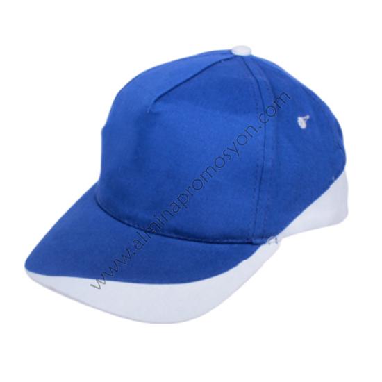 Toptan Promosyon Mavi Parçalı Şapka