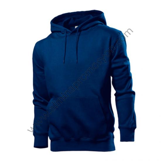 Toptan Kapüşonlu Sweatshirt Lacivert