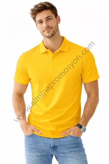 Promosyon Sarı Polo Yaka Tişört