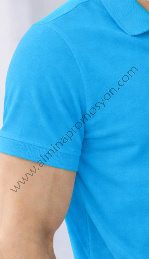 Turkuaz Polo Yaka Tişört (Baskısız)