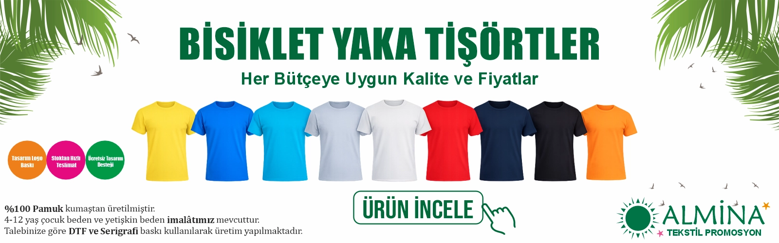 Kişiye Özel Baskılı Pamuk Tişört İmalatı